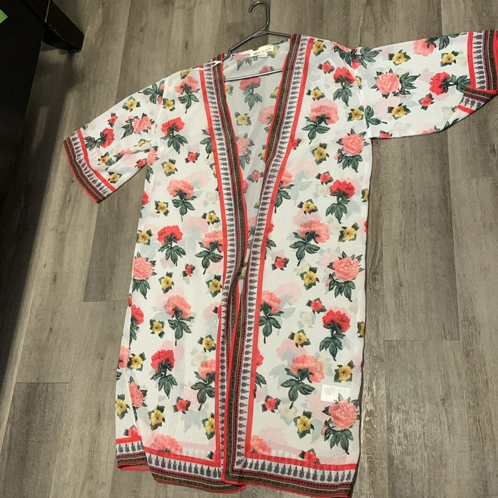 H&M Coachella floral kimono size small